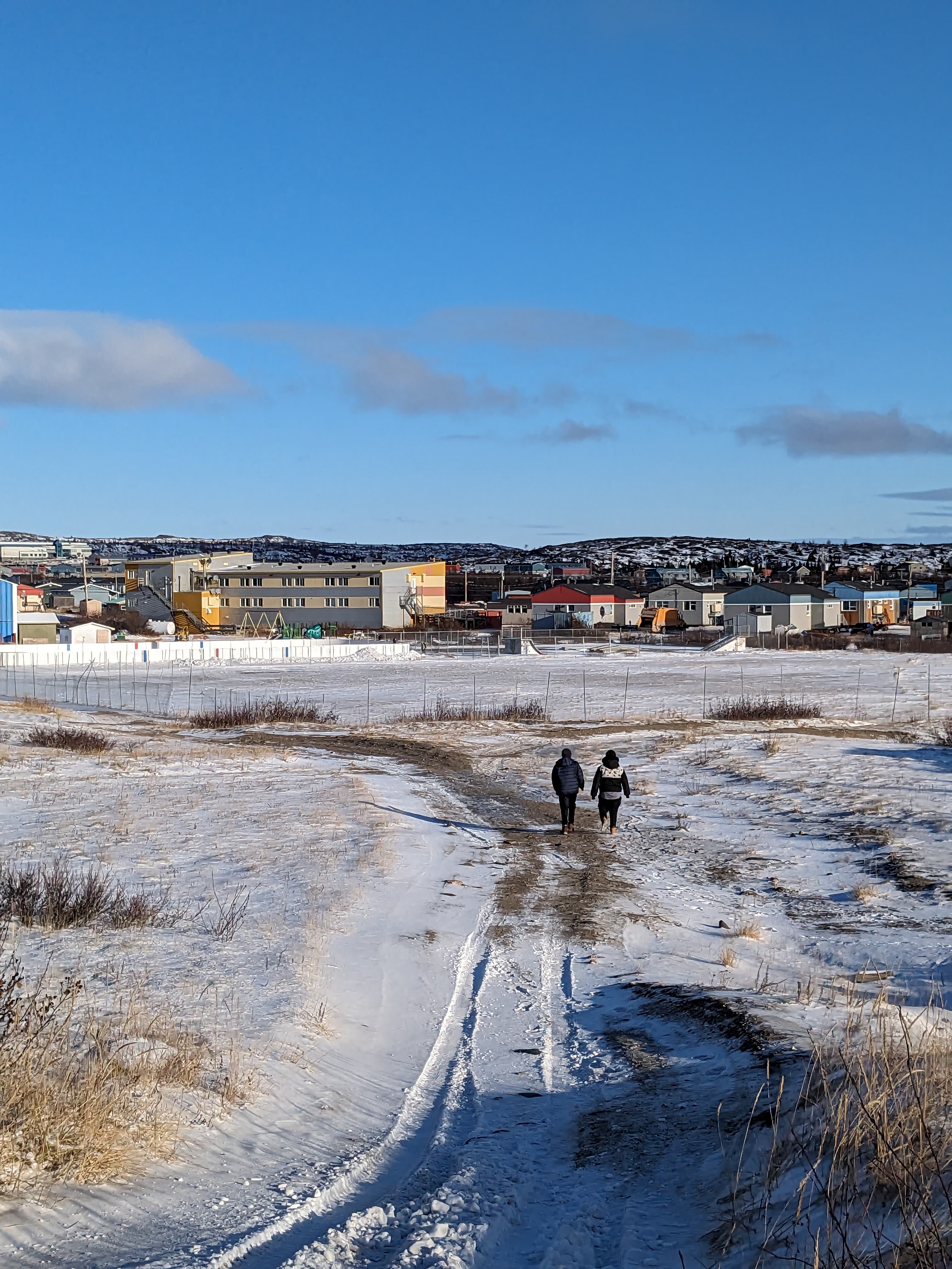 Kuujjuaq landscape in the winter